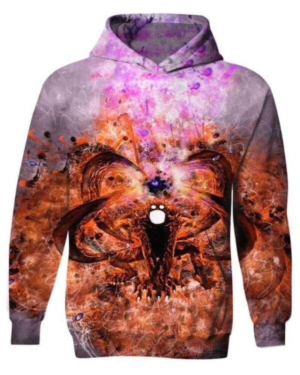 The Demon Fox - All Over Apparel - Kid Hoodie / S - www.secrettees.com