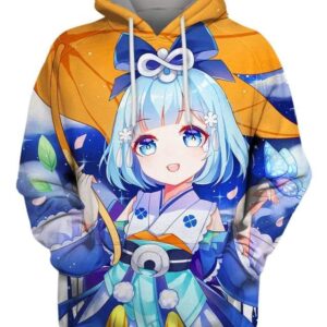 The Girl Of Morning Dew - All Over Apparel - Hoodie / S - www.secrettees.com