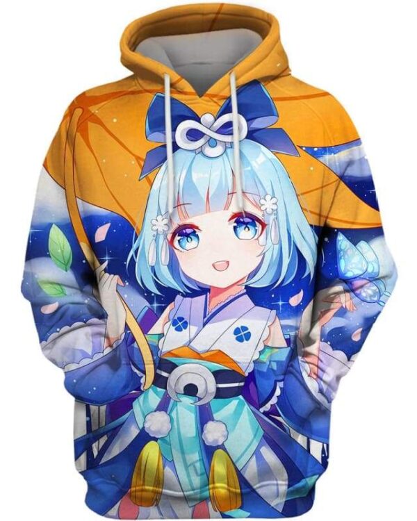 The Girl Of Morning Dew - All Over Apparel - Hoodie / S - www.secrettees.com