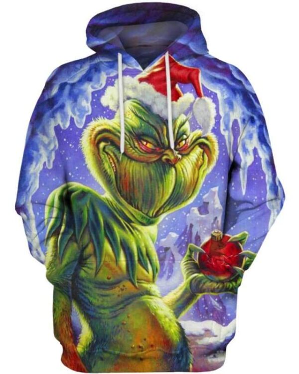 The Grinch Who Stole Christmas - All Over Apparel - Hoodie / S - www.secrettees.com