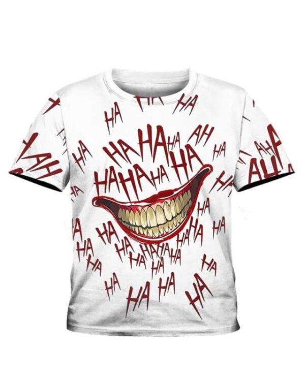 The Joker Laugh - All Over Apparel - Kid Tee / S - www.secrettees.com