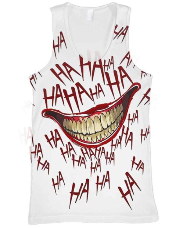 The Joker Laugh - All Over Apparel - Tank Top / S - www.secrettees.com
