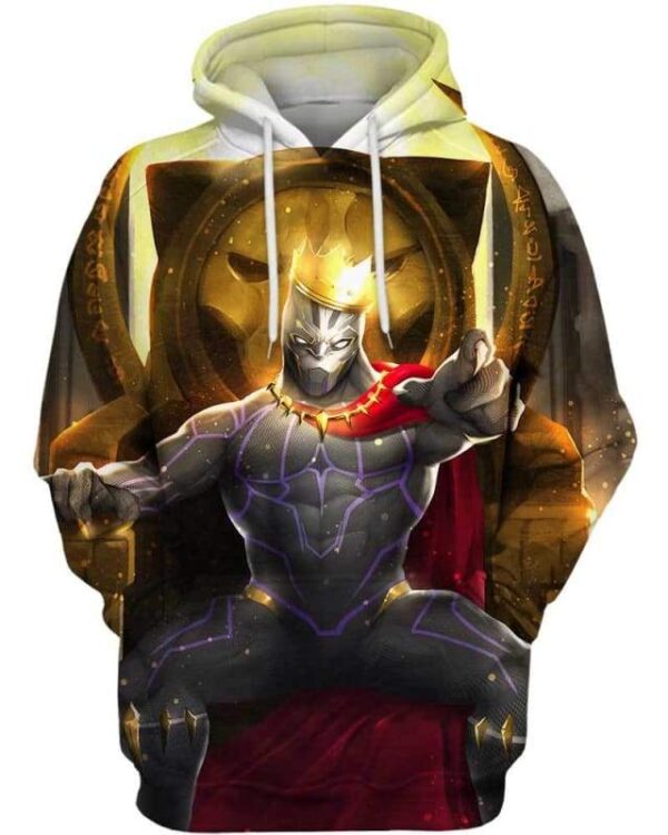 The King Black Panther - All Over Apparel - Hoodie / S - www.secrettees.com