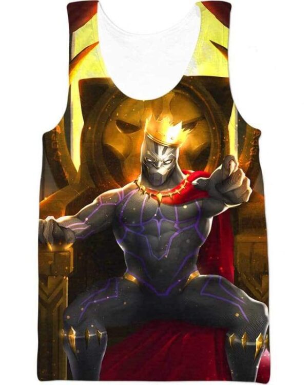 The King Black Panther - All Over Apparel - Tank Top / S - www.secrettees.com