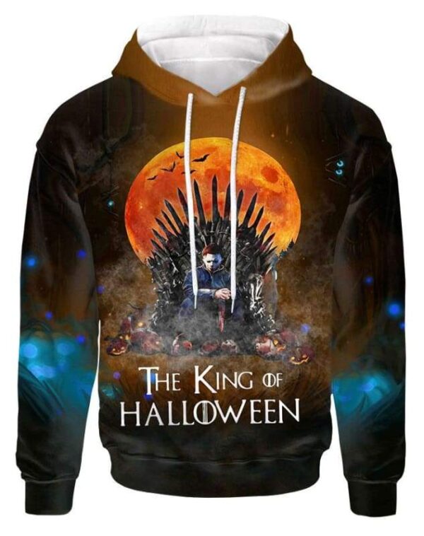 The King Of Halloween Hoodie T-shirt - All Over Apparel - Hoodie / S - www.secrettees.com