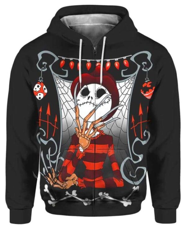 The Nightmare King - All Over Apparel - Zip Hoodie / S - www.secrettees.com