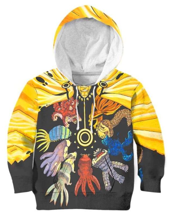 The Power Of The Beasts - All Over Apparel - Kid Hoodie / S - www.secrettees.com
