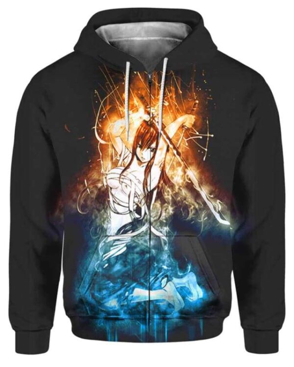 The Power Of Beauty - All Over Apparel - Zip Hoodie / S - www.secrettees.com