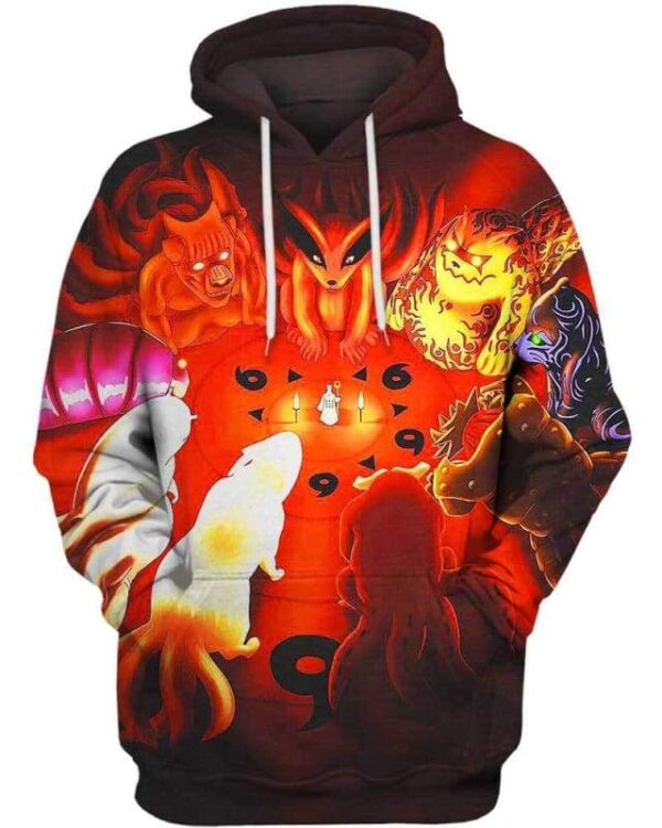 The Power Of The Monsters - All Over Apparel - Hoodie / S - www.secrettees.com