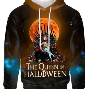 The Queen Of Halloween Hoodie T-shirt - All Over Apparel - Hoodie / S - www.secrettees.com