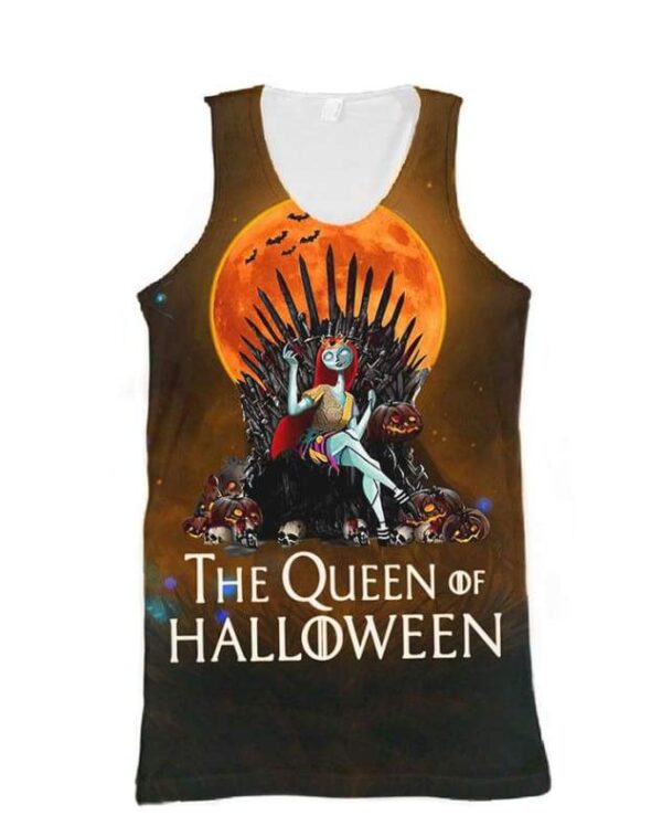 The Queen Of Halloween Hoodie T-shirt - All Over Apparel - Tank Top / S - www.secrettees.com