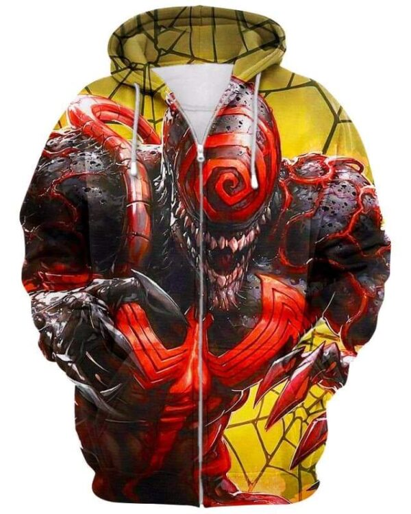 The Return Of Monsters - All Over Apparel - Zip Hoodie / S - www.secrettees.com