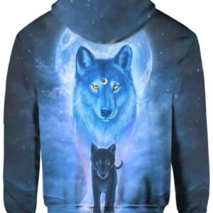 The Sun And Wolves Blue - All Over Apparel - www.secrettees.com