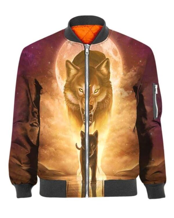 The Sun And Wolves - All Over Apparel - Bomber / S - www.secrettees.com