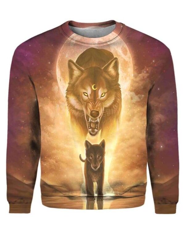The Sun And Wolves - All Over Apparel - Sweatshirt / S - www.secrettees.com