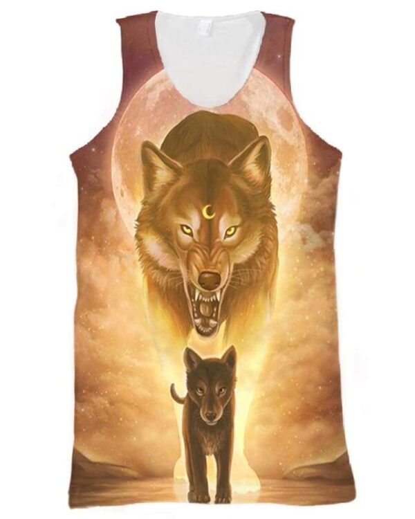 The Sun And Wolves - All Over Apparel - Tank Top / S - www.secrettees.com