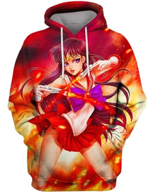 The Warrior Of The Fire - All Over Apparel - Hoodie / S - www.secrettees.com