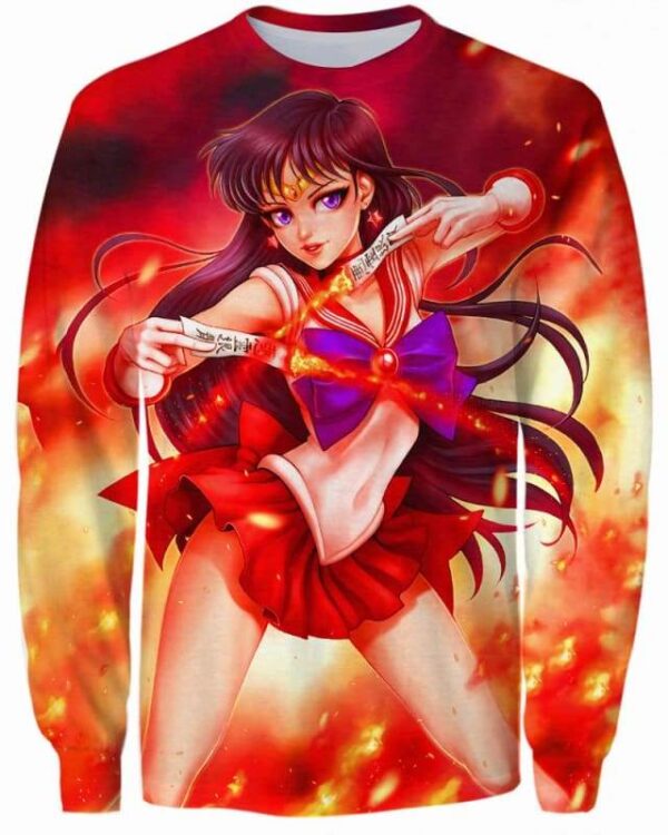 The Warrior Of The Fire - All Over Apparel - Sweatshirt / S - www.secrettees.com