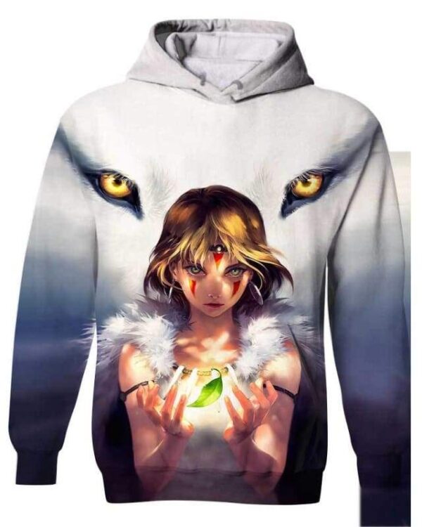 The Wolf Princess - All Over Apparel - Kid Hoodie / S - www.secrettees.com