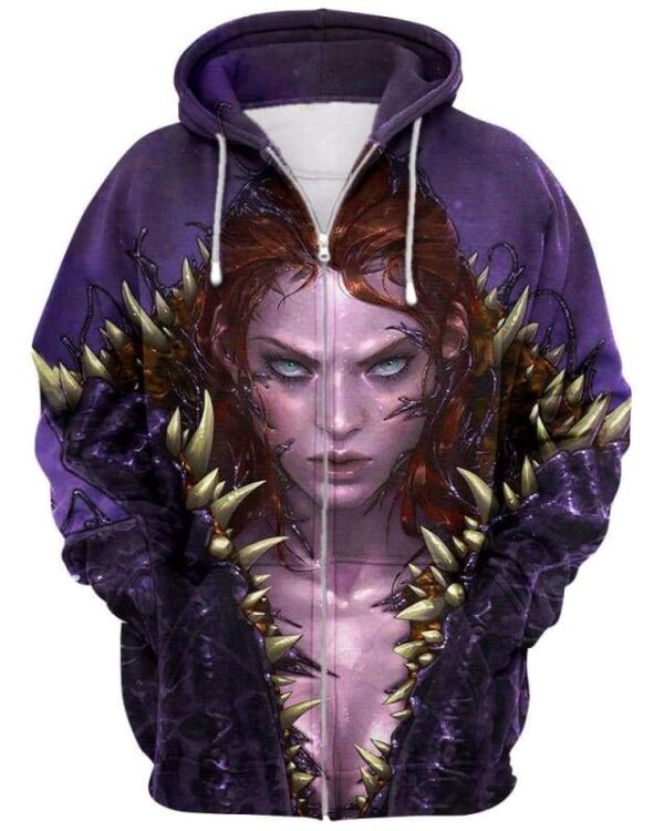 Thorny Strength - All Over Apparel - Zip Hoodie / S - www.secrettees.com