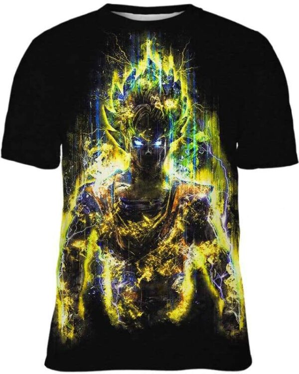 Thunder Goku - All Over Apparel - Kid Tee / S - www.secrettees.com