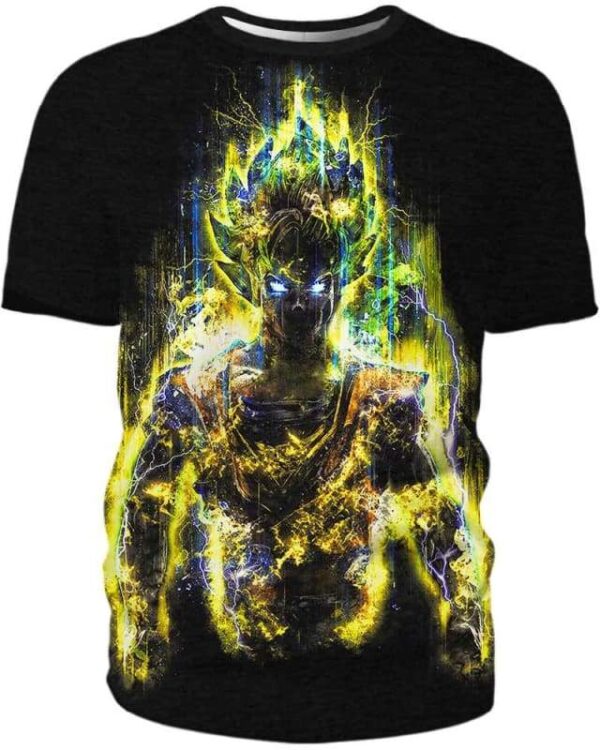 Thunder Goku - All Over Apparel - T-Shirt / S - www.secrettees.com