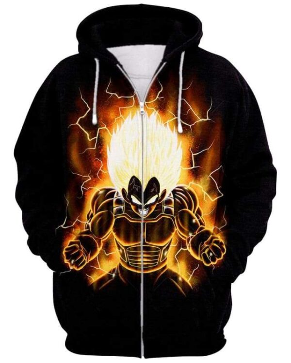 Thunder Power - All Over Apparel - Zip Hoodie / S - www.secrettees.com