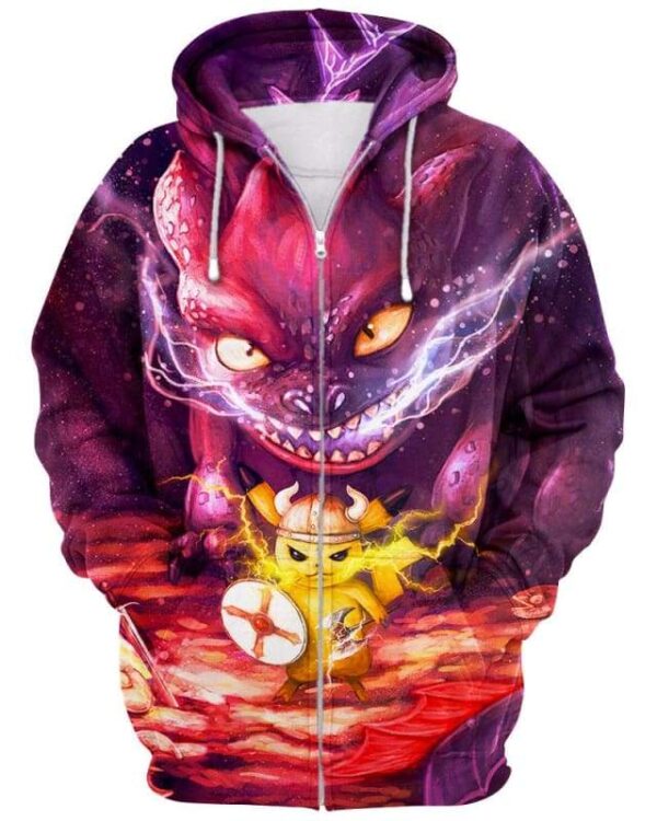 Thunder Warriors - All Over Apparel - Zip Hoodie / S - www.secrettees.com