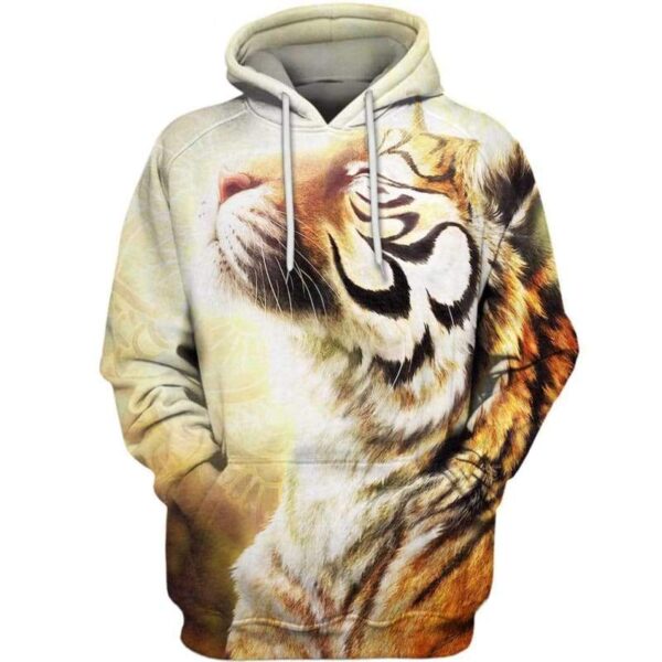 Tiger Buddhism 3D All Over Print T-shirt Zip Hoodie Sweater Tank - All Over Apparel - www.secrettees.com