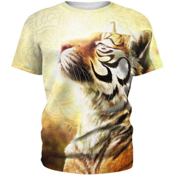Tiger Buddhism 3D All Over Print T-shirt Zip Hoodie Sweater Tank - All Over Apparel - T-Shirt / S - www.secrettees.com