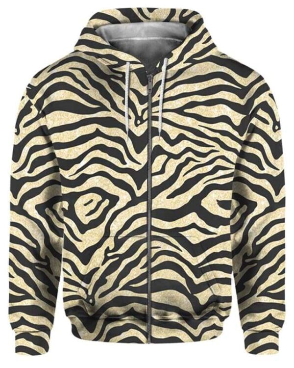 Tiger Skin Costume - All Over Apparel - Zip Hoodie / S - www.secrettees.com