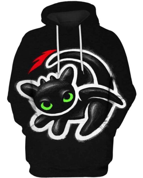 Toothless The Lion King - All Over Apparel - Hoodie / S - www.secrettees.com