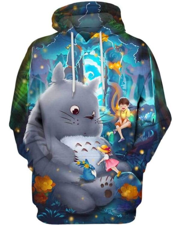 Totoro - All Over Apparel - Hoodie / S - www.secrettees.com