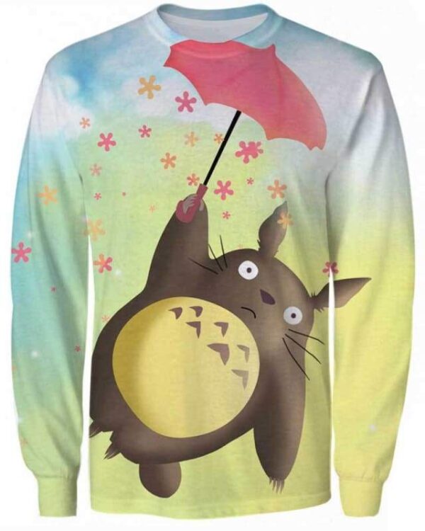 Totoro in Sky - All Over Apparel - Sweatshirt / S - www.secrettees.com