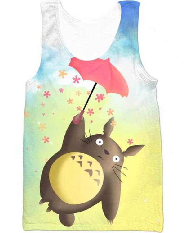 Totoro in Sky - All Over Apparel - Tank Top / S - www.secrettees.com