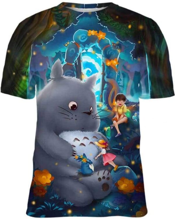 Totoro - All Over Apparel - Kid Tee / S - www.secrettees.com