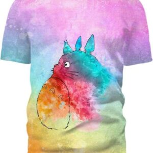 Totoro Painting - All Over Apparel - T-Shirt / S - www.secrettees.com
