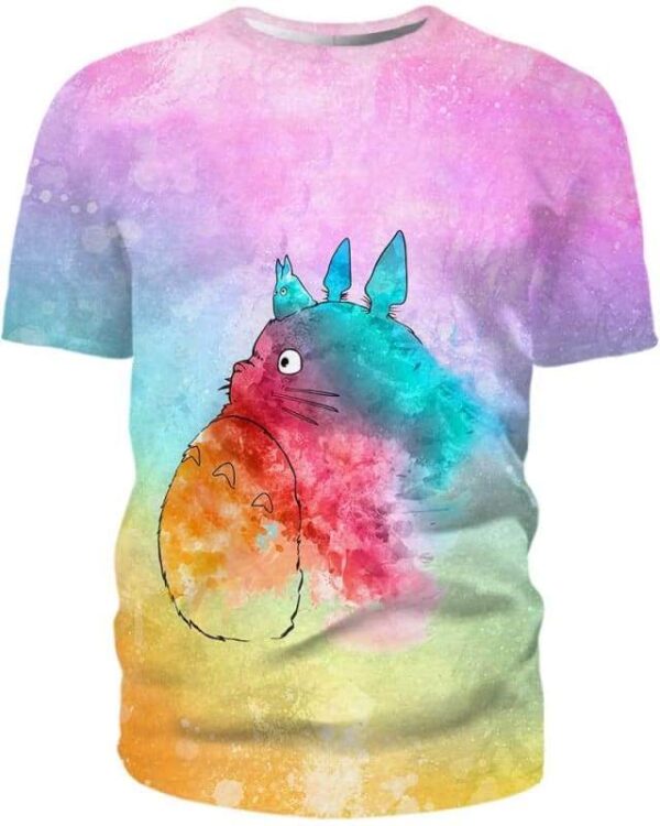 Totoro Painting - All Over Apparel - T-Shirt / S - www.secrettees.com