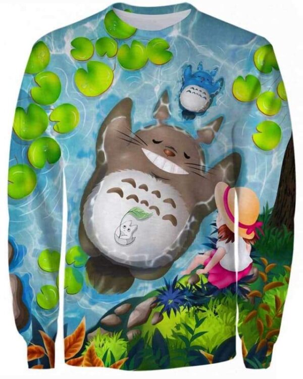 Totoro Swim - All Over Apparel - Sweatshirt / S - www.secrettees.com