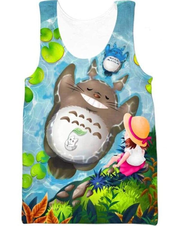 Totoro Swim - All Over Apparel - Tank Top / S - www.secrettees.com