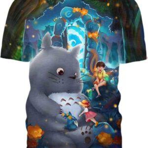 Totoro - All Over Apparel - T-Shirt / S - www.secrettees.com
