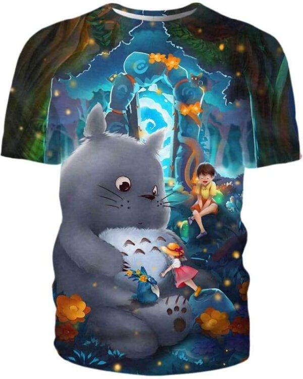 Totoro - All Over Apparel - T-Shirt / S - www.secrettees.com