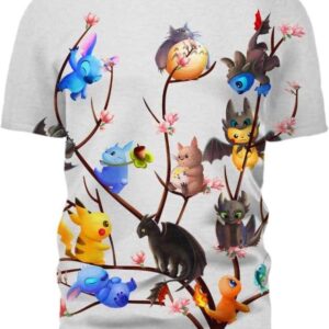 Tree Of Cute Things - All Over Apparel - T-Shirt / S - www.secrettees.com