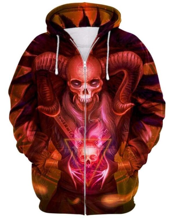 Tribal Witch - All Over Apparel - Zip Hoodie / S - www.secrettees.com