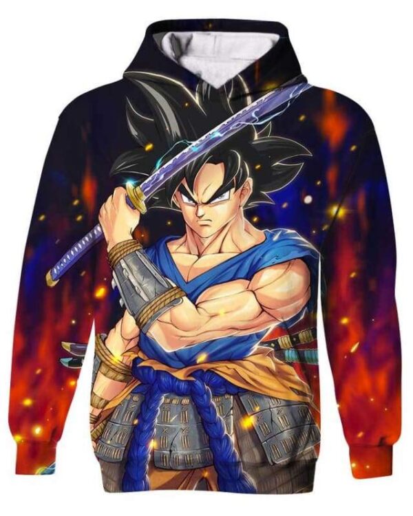 Ultra Instinct Swords - All Over Apparel - Kid Hoodie / S - www.secrettees.com