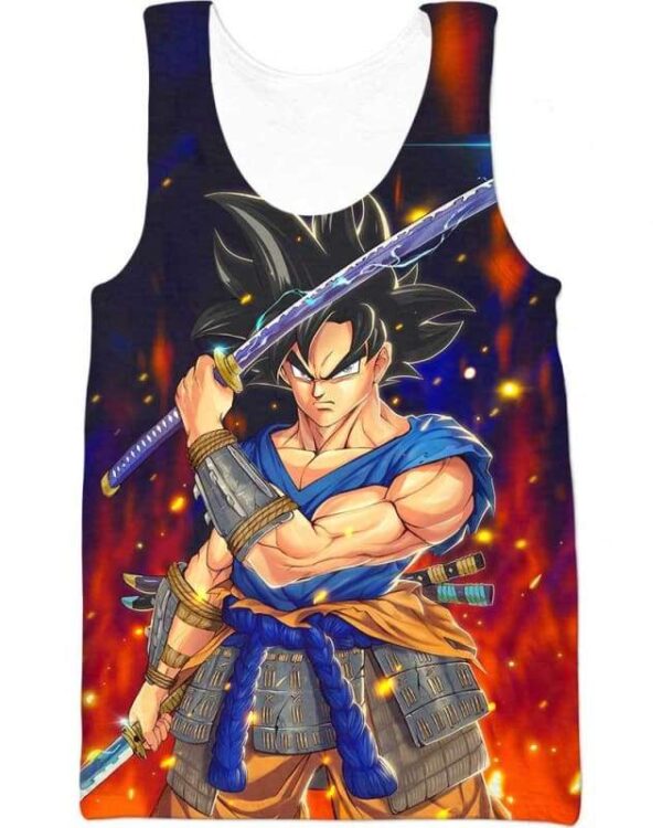 Ultra Instinct Swords - All Over Apparel - Tank Top / S - www.secrettees.com