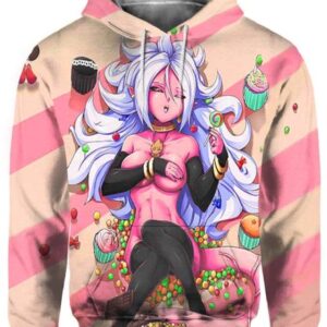 Unleashed Manjin Android 21 - All Over Apparel - Hoodie / S - www.secrettees.com