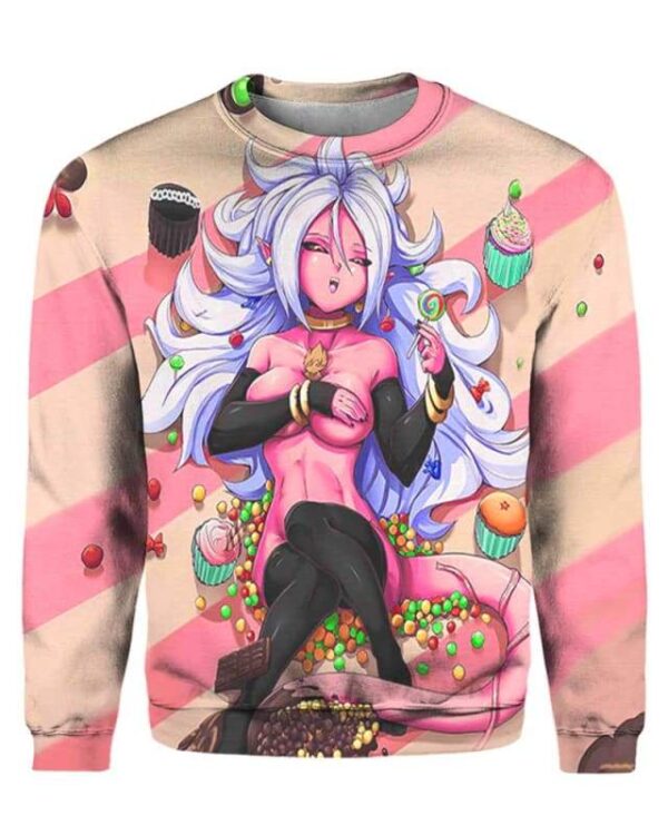 Unleashed Manjin Android 21 - All Over Apparel - Sweatshirt / S - www.secrettees.com