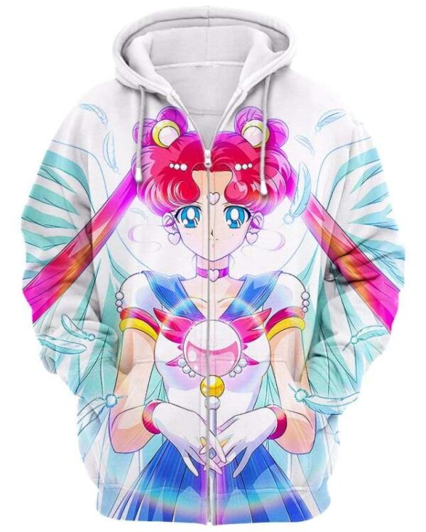 Usagi Tsukino Fanciful - All Over Apparel - Zip Hoodie / S - www.secrettees.com