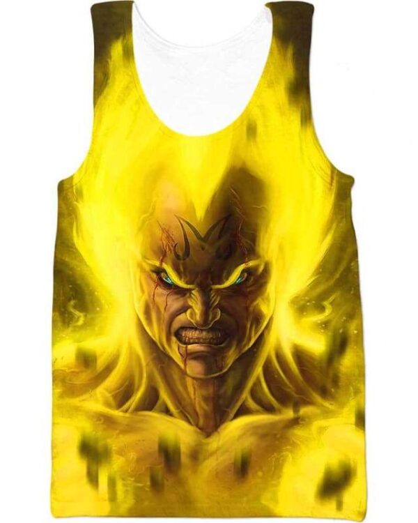 Vegeta Furious - All Over Apparel - Tank Top / S - www.secrettees.com